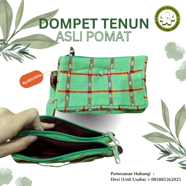 Dompet Tenun Asli Pomat