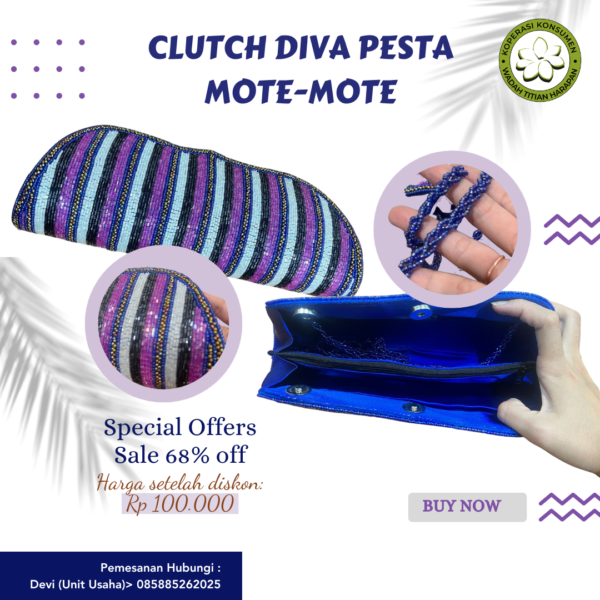 Clutch Diva Pesta Mote-Mote