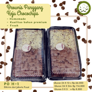 Brownies Panggang Keju Chocochips