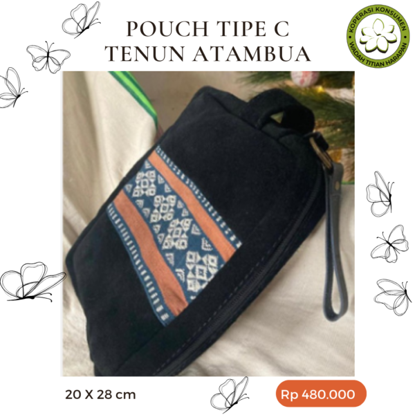 Pouch Tipe C Tenun Atambua