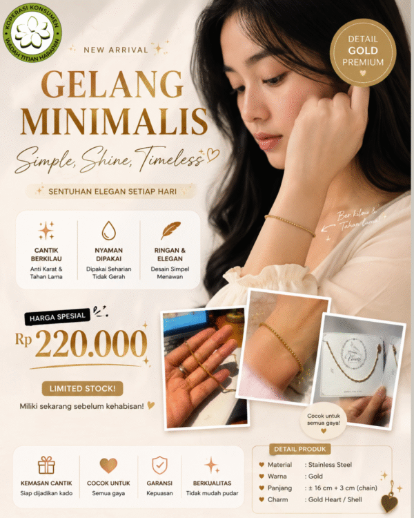 Gelang Minimalis Vivette Elegan